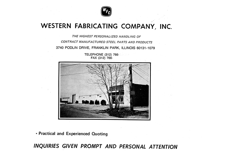 Western Fabricating 1979 Brochure Leaf